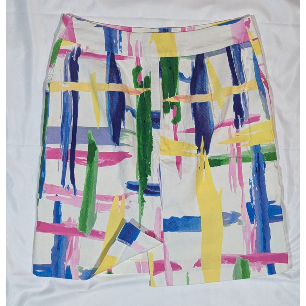 Charlie B Abstract Print Skort Women Size 8 Multicolor Golf Tennis - Picture 3 of 4